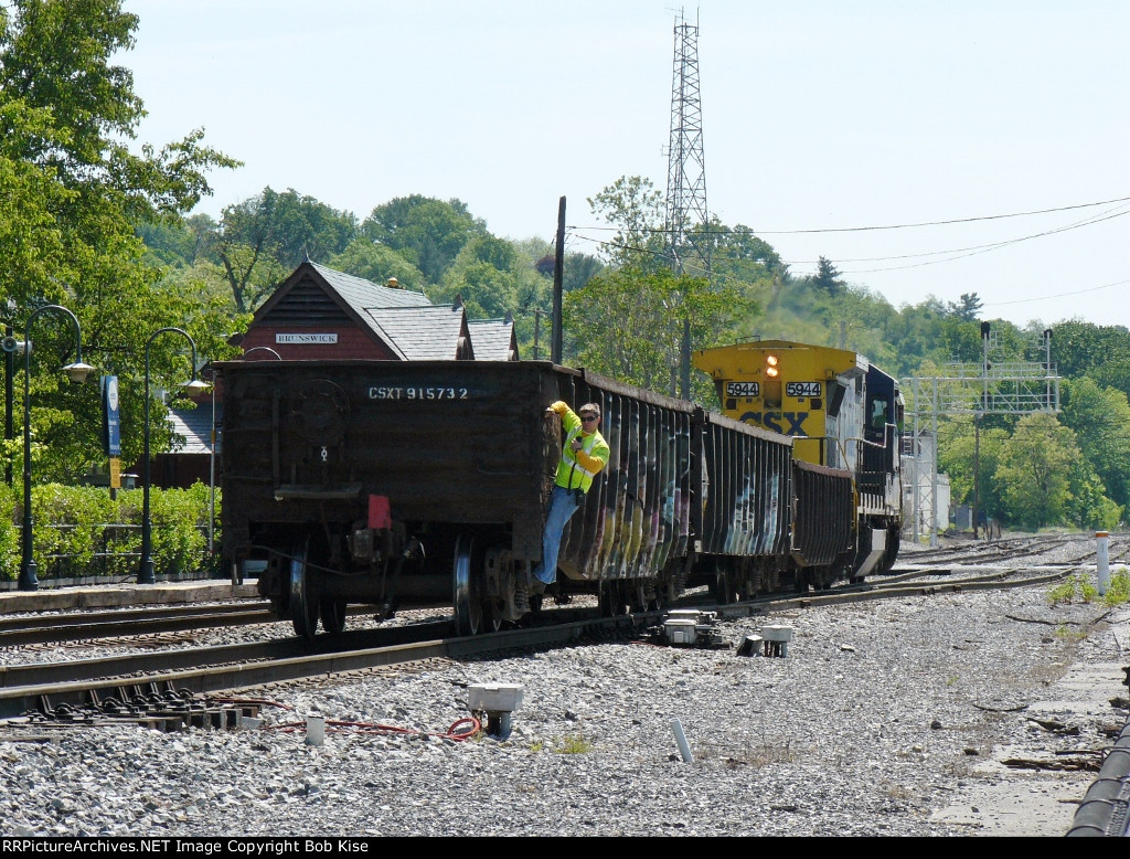Work train bound for Weverton at 11:02 a.m.